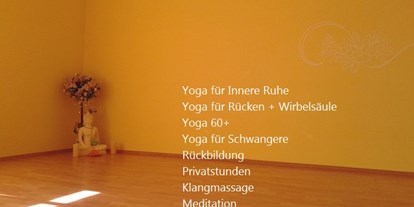 Yogakurs - spezielle Yogaangebote: Yogatherapie - Hessen - Theresias Yoga - Urlaub für die Seele
Dein Yoga-T-Raum - Theresias Yoga - Urlaub für die Seele