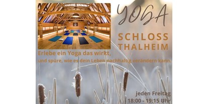 Yogakurs - Ambiente: Gemütlich - Niederösterreich - Dein Körper, Geist und Seele wird es dir danken. - Yoga im Schloss Thalheim 