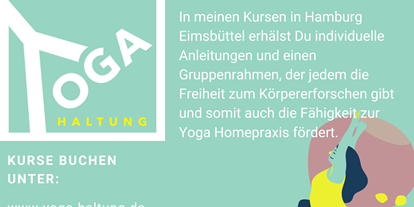 Yogakurs - Ambiente: Gemütlich - Hamburg - Yoga-Haltung.de