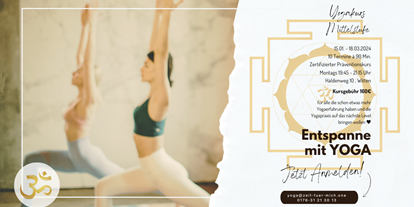 Yogakurs - Zertifizierung: 800 UE BYV - Präventionskurs Mittelstufe - Yoga Mittelstufe
