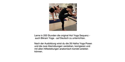 Yogakurs - Yogastil: Bikram Yoga / Hot Yoga - Nordrhein-Westfalen - HOT YOGA AUSBILDUNG