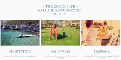 Yogakurs - Eventart: Yoga-Urlaub - THE EGG Greece Retreat Centre - Re-Connecting Retreat - Blue Zone Yoga Retreat