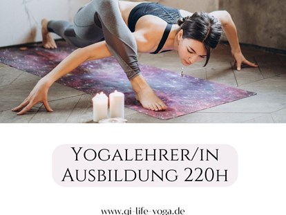 Yogakurs - Erreichbarkeit: gut mit dem Auto - Yogalehrer Ausbildung, Vinyasa Yoga, Power Yoga - Qi-Life Yogalehrer Ausbildung 220h