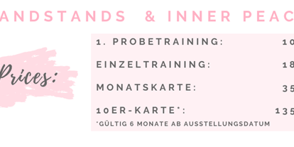 Yogakurs - Kurssprache: Deutsch - Schenefeld (Kreis Pinneberg) - YogaRomina - Handstands & Inner Peace