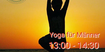 Yogakurs - Schenefeld (Kreis Pinneberg) - jeden Montag 13:00 - 14:30 Uhr
YOGA FÜR MÄNNER
Wir freuen uns auf die wahren Männer, die starken Männer. Starke Männer sind die Männer, die achtsam sind, die Schwächen zulassen können.
Devah -Zentrum für Yoga
und Selbstheilung e.V.
Pilatuspool 11a -- 20355 Hamburg - Devah Yoga und Begegnung