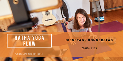 Yogakurs - Yoga-Videos - Oberbayern - Mittwoch 19uhr, Donnerstag 18Uhr, Freitag 8.30: Hatha Yoga Flow als Zoom Live Stunde - Michaela Schötz - Isaryogis