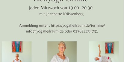 Yogakurs - vorhandenes Yogazubehör: Yogamatten - Yogaheilraum Jeannette Krüssenberg