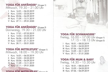 Yoga: KielYoga Kursdaten 2019 
Silke Franßen - KielYoga