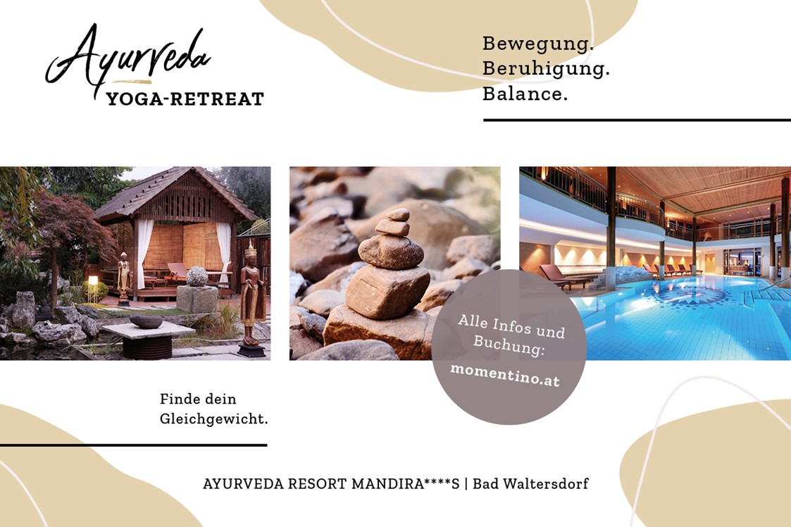 Yogaevent: Retreat im Ayurveda Resort Mandira 3. - 5. Dezember 2021