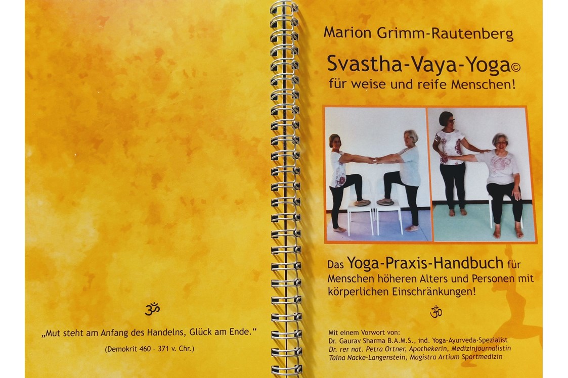Yogaevent: Unterrichtsmaterial - Buch "Stuhlyoga"  - Intuitives Räuchern mit Marion