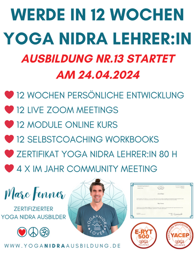 Yoga Nidra Ausbildung mit Marc Fenner