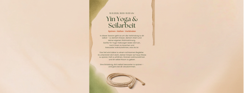 Yin Connect - 3 somatische Erfahrungsräume mit Yin Yoga - Lebensfreude durch Persönlichkeitsentwicklung