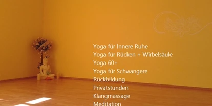 Yoga course - geeignet für: Ältere Menschen - Hofheim am Taunus - Theresias Yoga - Urlaub für die Seele
Dein Yoga-T-Raum - Theresias Yoga - Urlaub für die Seele