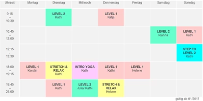 Yoga course - Yogastil: Yin Yoga - Leverkusen Opladen - Unser aktueller Kursplan - du kannst zu all unseren offenen Kursen ohne Voranmeldung kommen. Zum Schnuppern empfehlen wir dir unsere Level 1- oder Intro Yogakurse. - Sunny Mind Yoga