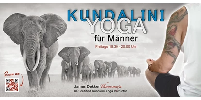 Yoga course - Yogastil: Kundalini Yoga - Köln Kalk - Aktueller Flyer - Kundalini Yoga in Bergisch Gladbach mit James
