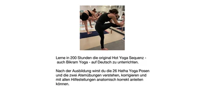 Yoga course - Yogastil: Bikram Yoga / Hot Yoga - HOT YOGA AUSBILDUNG