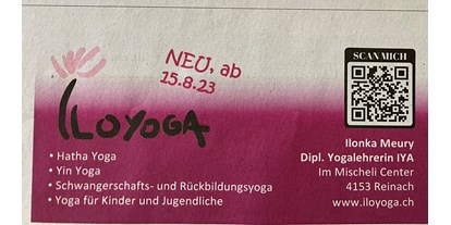 Yogakurs - Kurssprache: Englisch - Schweiz - IloYoga