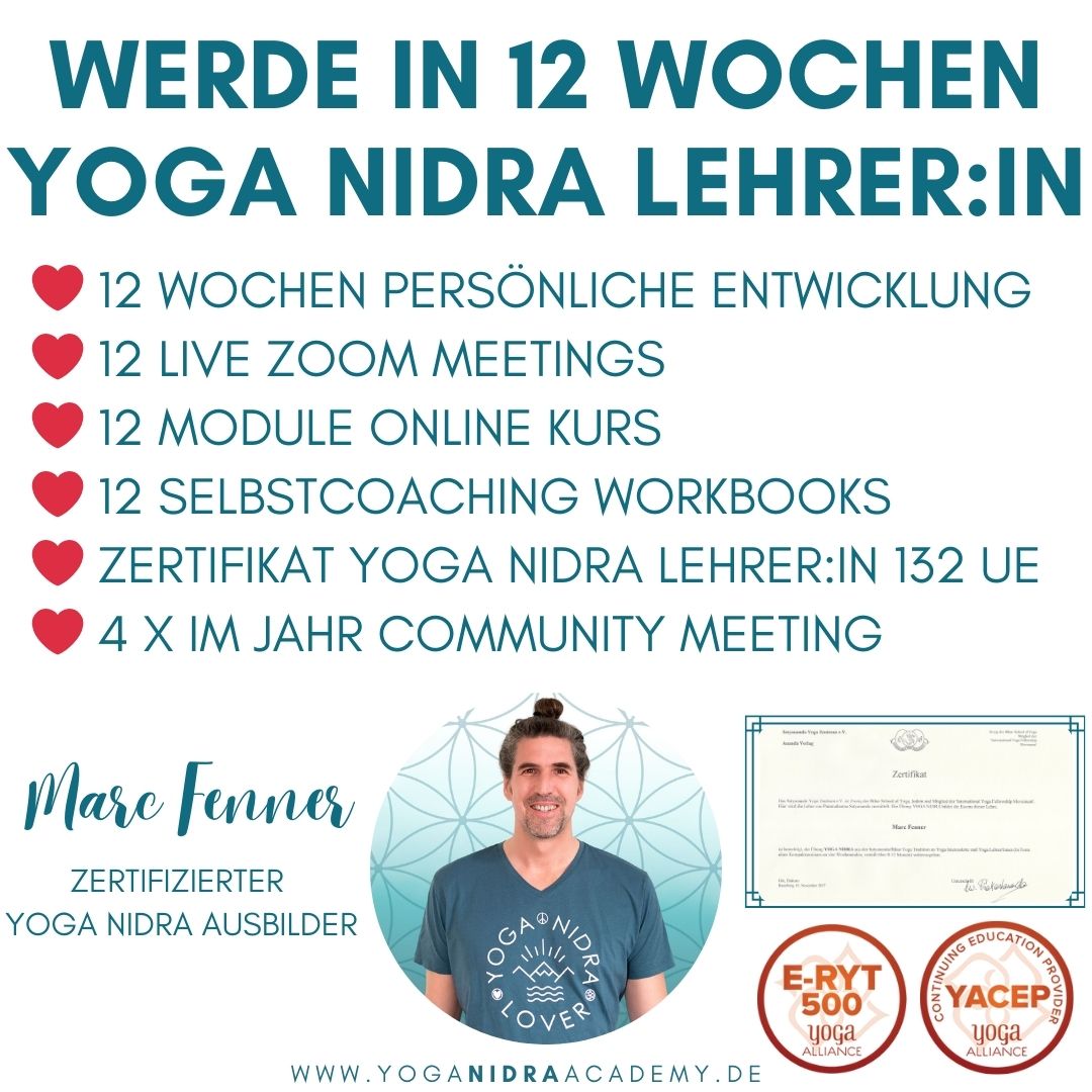 Yoga Ausbildung: Yoga Nidra Ausbildung Nr. 15 der Yoga Nidra Academy