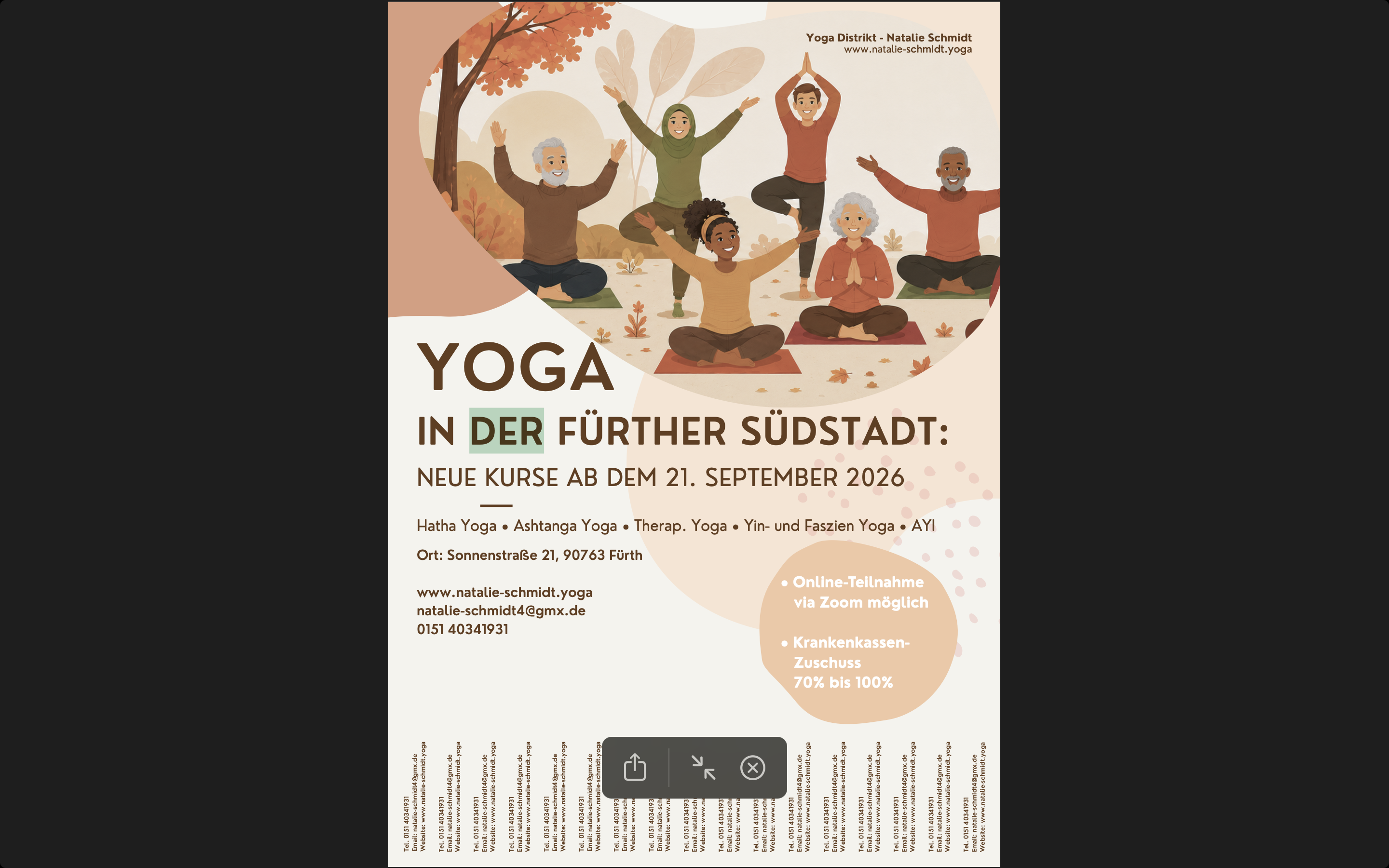 Yoga - Yoga Flyer 
 - Natalie Schmidt- Yoga Distrikt