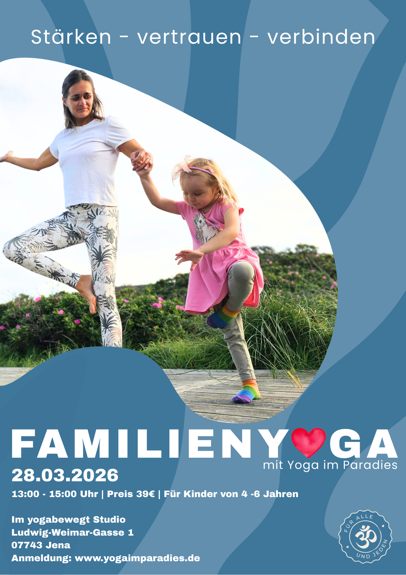 Yoga - Flyer Familienyoga - Familienyoga