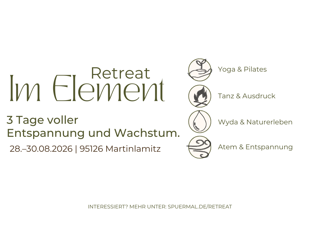 Yoga - Einladung Im Element - Retreat „Im Element“ – 3 Tage für Erdung, Wachstum & Regeneration