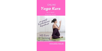 Yoga course - Kurse für bestimmte Zielgruppen: Kurse für Unternehmen - Frankfurt am Main Frankfurt am Main West - Milla Ganz