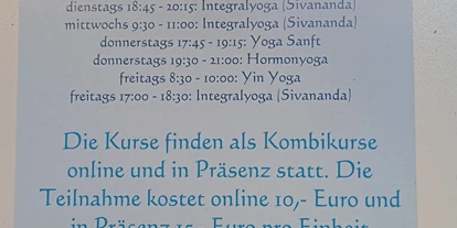 Yoga course - vorhandenes Yogazubehör: Stühle - Mainz-Kastel - Meine Kurse 🕉️💝🙏 - Ursula Owens