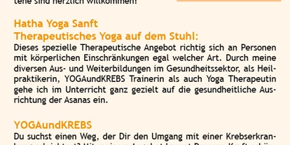 Yogakurs - Art der Yogakurse: Probestunde möglich - Berlin-Stadt Bezirk Reinickendorf - Hatha Yoga therapeutisch
