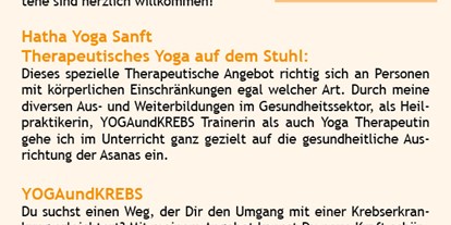 Yogakurs - Kurse für bestimmte Zielgruppen: Kurse für Dickere Menschen - Berlin-Stadt Schöneberg - Hatha Yoga therapeutisch