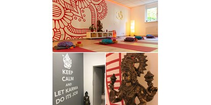 Yoga course - vorhandenes Yogazubehör: Stühle - Region Schwaben - Das Kamala Yoga Studio mit 3 Yogaräumen - Kamala Yoga
