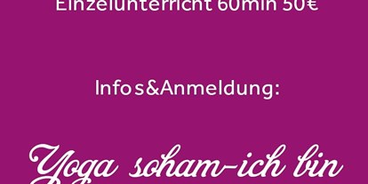 Yogakurs - Kurse für bestimmte Zielgruppen: Yoga für Refugees - Deutschland - Yoga "so ham - ich bin "mit Séverine Mastroleo