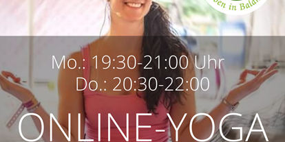 Yoga course - Soest - Online-Yoga per You Tube und Zoom mit Rosa Di Gaudio - Yoga-Rosa  Leben in Balance  Retreat & Business Yoga-Kurse