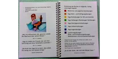 Yoga course - Inhaltsverzeichnis zum Buch und vorhandene Materialien zur Unterstützung der Übungen - weitere Infos auf meiner Homepage! - Intuitives Räuchern mit Marion