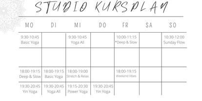 Yoga course - Art der Yogakurse: Offene Kurse (Einstieg jederzeit möglich) - Ruhrgebiet - YogaRaum Bottrop