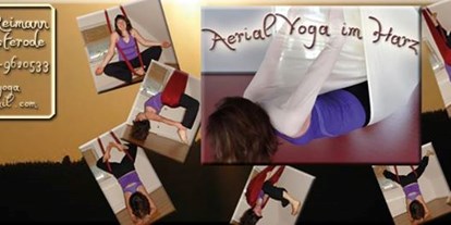 Yoga course - Yogastil: Aerial Yoga - Lower Saxony - https://scontent.xx.fbcdn.net/hphotos-xfa1/v/t1.0-9/s720x720/10357173_299364106912372_4372728378199138022_n.jpg?oh=467b0ba8927302e827a1d75ebeb72389&oe=574FF256 - Aerial YOGA im Harz