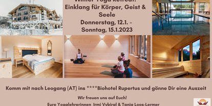 Yoga - Eventart: Yoga-Retreat - Winter Yoga Retreat: Einklang von Körper, Geist und Seele