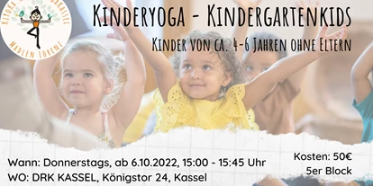 Yoga course - geeignet für: Kinder / Jugendliche - Kassel Wehlheiden - Kinderyoga beim DRK Kassel - Kinderyoga für Kindergartenkinder