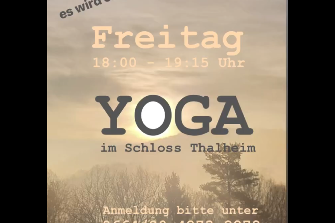 Yoga: Yoga im Schloss Thalheim 