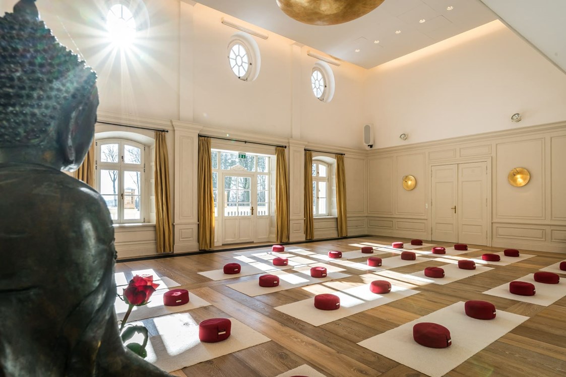 Yogaevent: Der große Saal im Gut Saunstorf - Chakra Yoga & Meditation - Eine bewusstseinserweiternde Reise durch die sieben Zentren der Lebensenergie