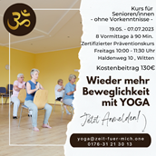 Yogakurs - Wieder mehr Beweglichkeit mit Yoga