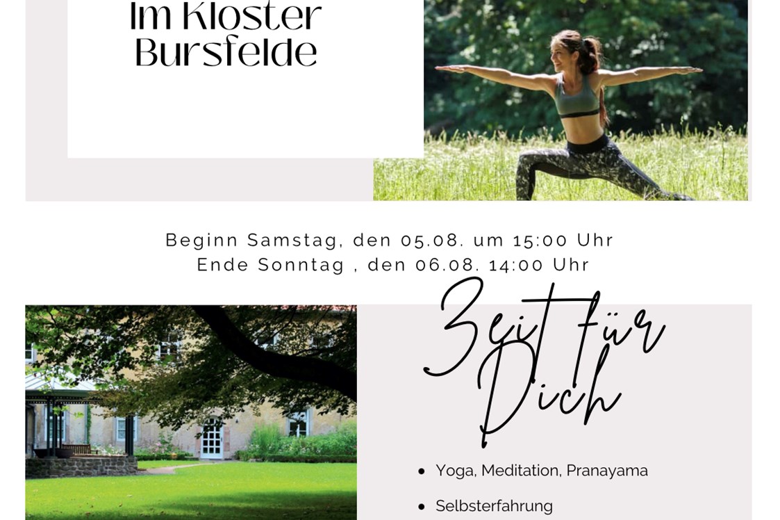 Yogaevent:  „Digital Detox“ Yogaretreat im Kloster Bursfelde 