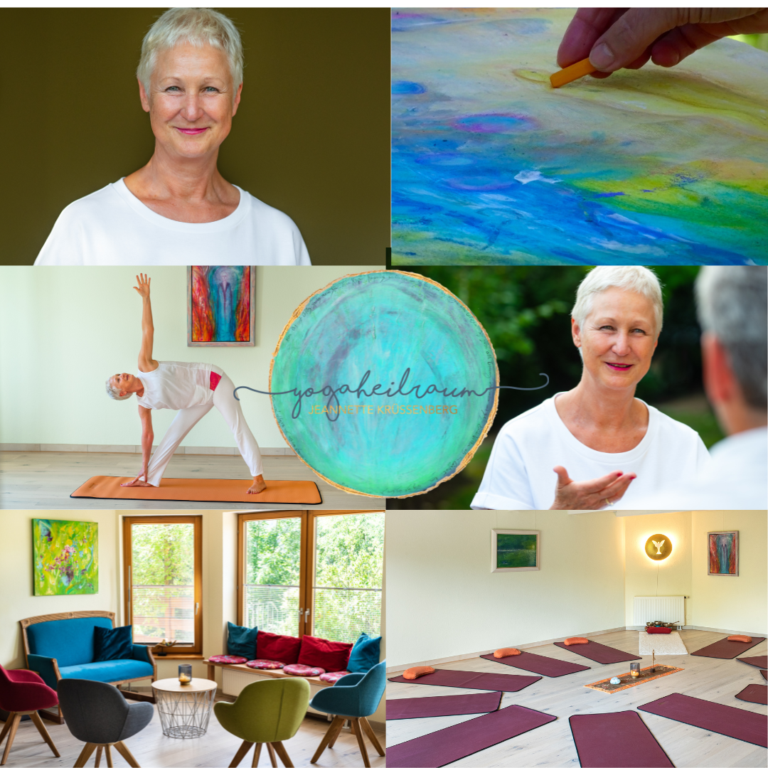 Yogalehrer Ausbildung: Flyer Yogaheilraum - EINE REISE DURCH DIE 7 CHAKREN - FORTBILDUNG ZUR HEILYOGA LEHRER/IN