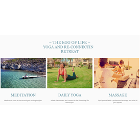 Yogaevent: THE EGG Greece Retreat Centre - Re-Connecting Retreat - Blue Zone Yoga Retreat