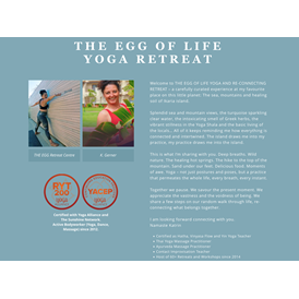 Yogaevent: THE EGG Greece Retreat Centre - About Katrin G. - Blue Zone Yoga Retreat