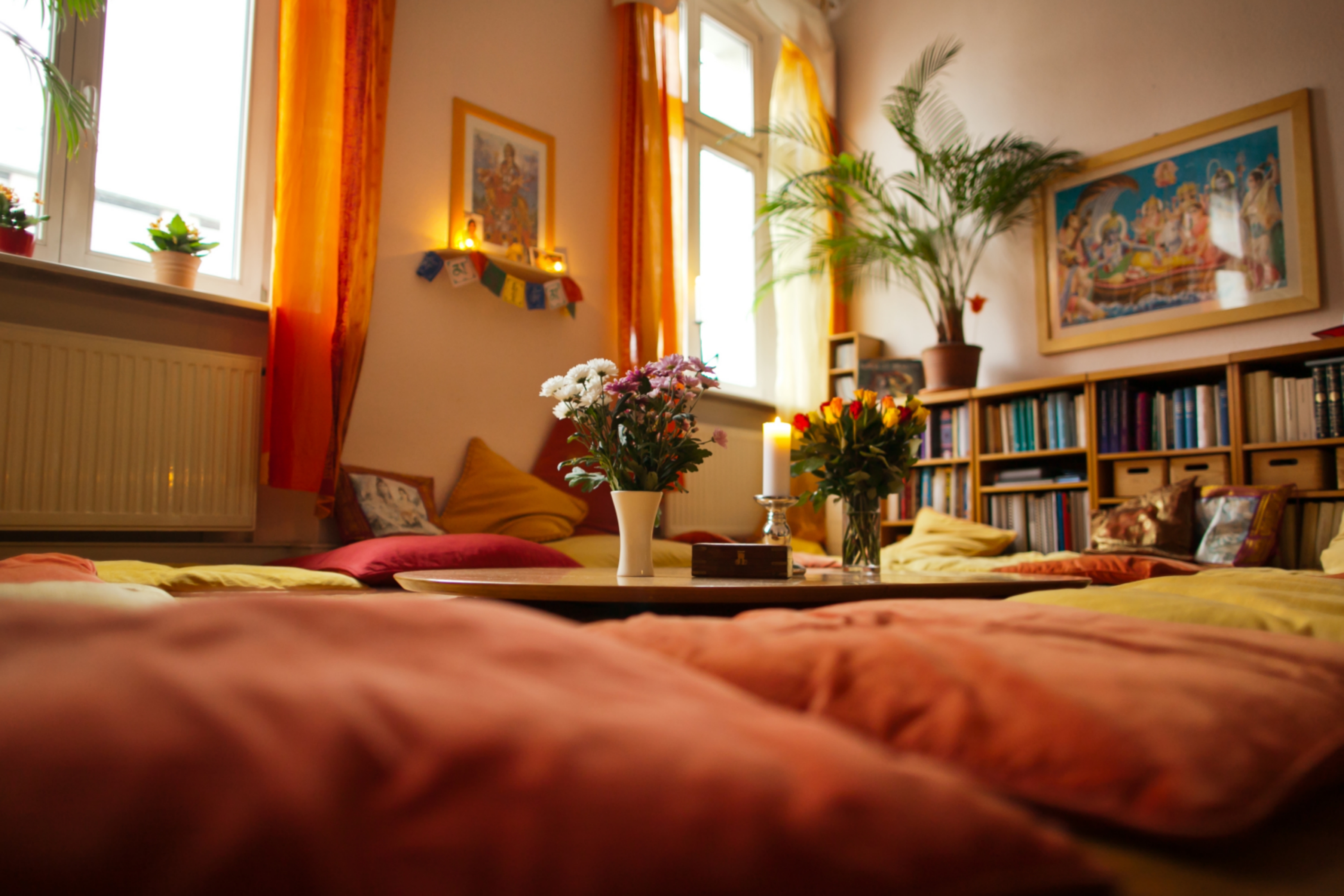 Clase de yoga - Art der Yogakurse: Offene Yogastunden - Berlin-Stadt Friedenau - Teezimmer - raum für yoga