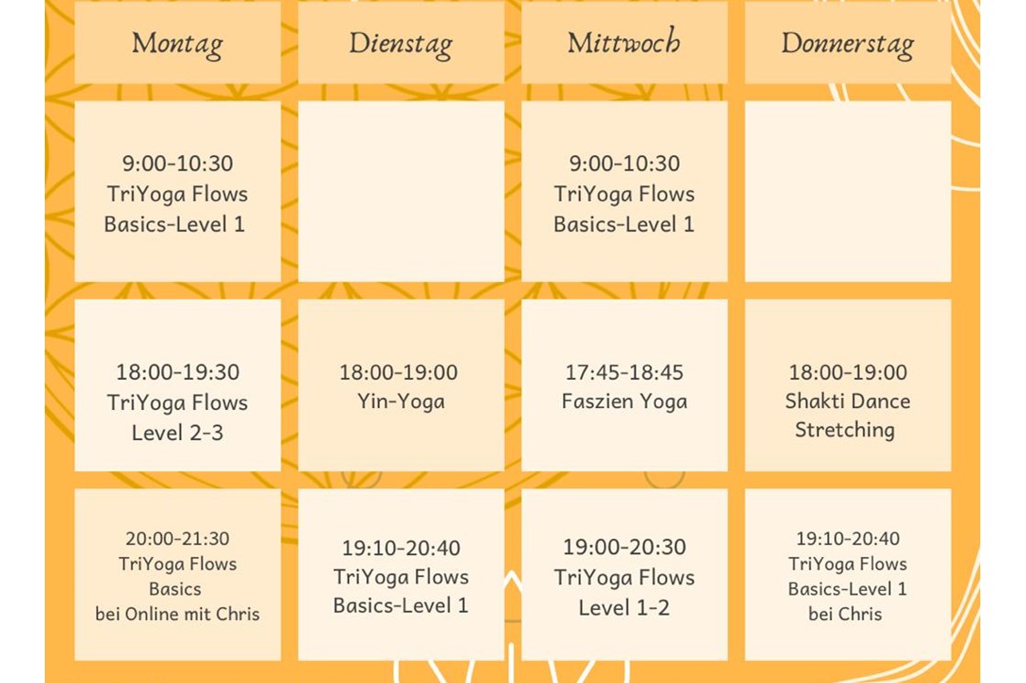 Yoga: Winterkurs in Corina Yoga-Raum für TriYoga in Hanau  - Raum für TriYoga in Hanau CorinaYoga