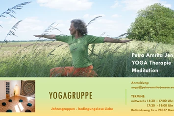 Yoga: Yoga - bedingungslose Liebe - Jahresgruppe im Studio Butlandsweg 7a in 28357 Bremen Borgfeld - YOGA Petra Amrita Jensen