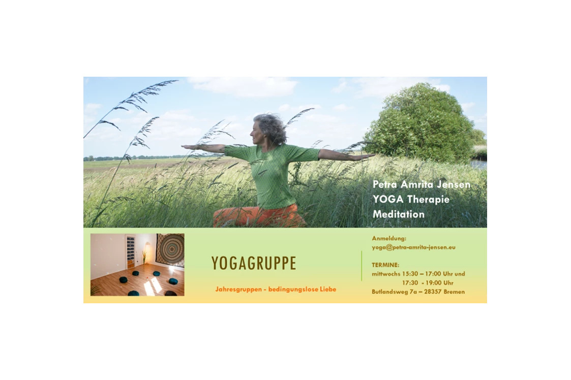 Yoga: Jahresgruppe bedingungslose Liebe YOGA - Studio Borgfeld - Praxisräume für Yoga, Coaching & Therapie