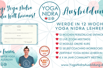 Yogalehrer Ausbildung: Yoga Nidra Ausbildung mit dem YogiCoach Marc Fenner  - Yoga Nidra Ausbildung Nr. 13 der Yoga Nidra Academy