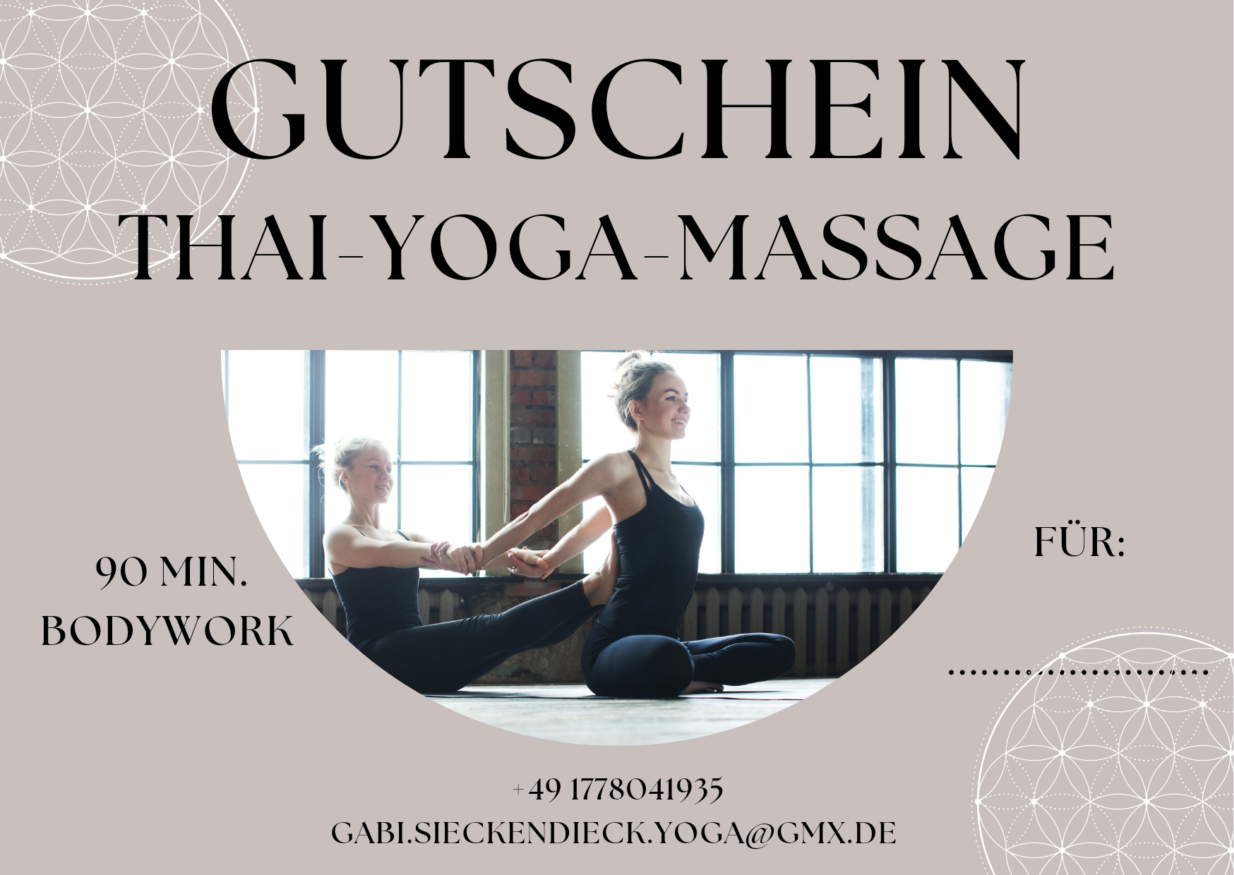 Yogakurs - Ruhrgebiet - Gutscheine für alle Angebote - Gabi Sieckendieck Yoga